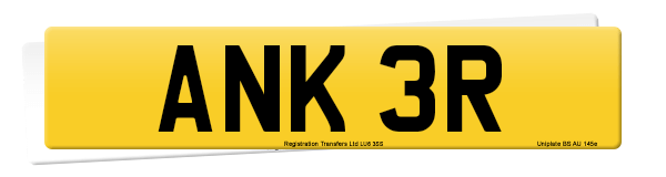 Registration number ANK 3R